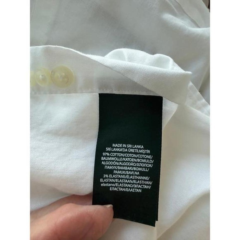 LRL Black Label White Button-Down Shirt Work Office No-iron 2XL - Picture 9 of 9